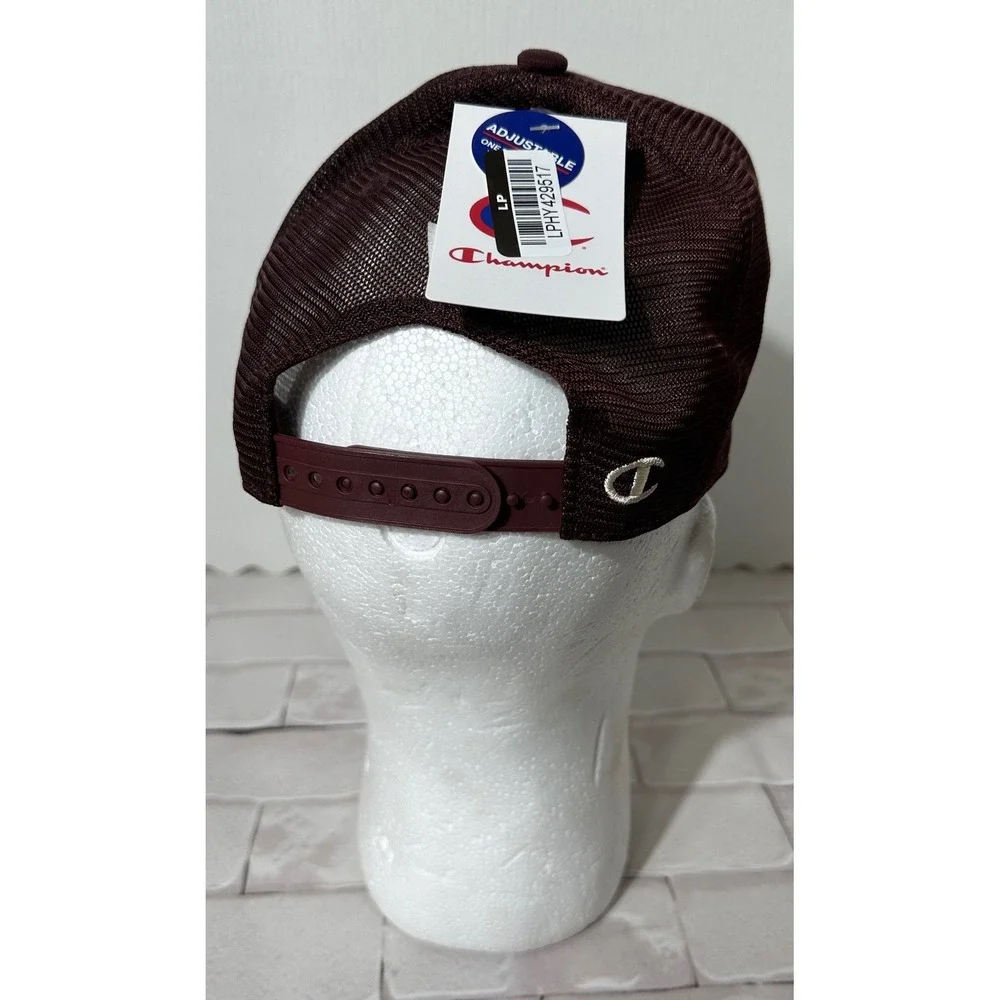 Champion 1919 Physical Education Maroon Mesh Trucker‎ Hat Adjustable